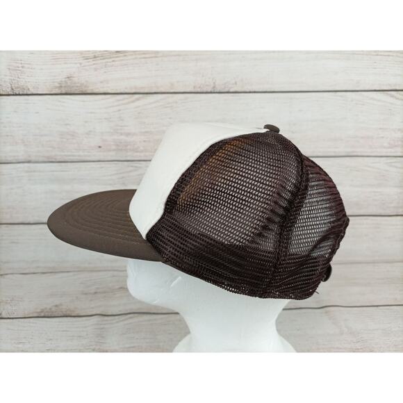 Vintage Hepner Trucking Trucker Baseball Hat Brown White - Picture 4 of 7